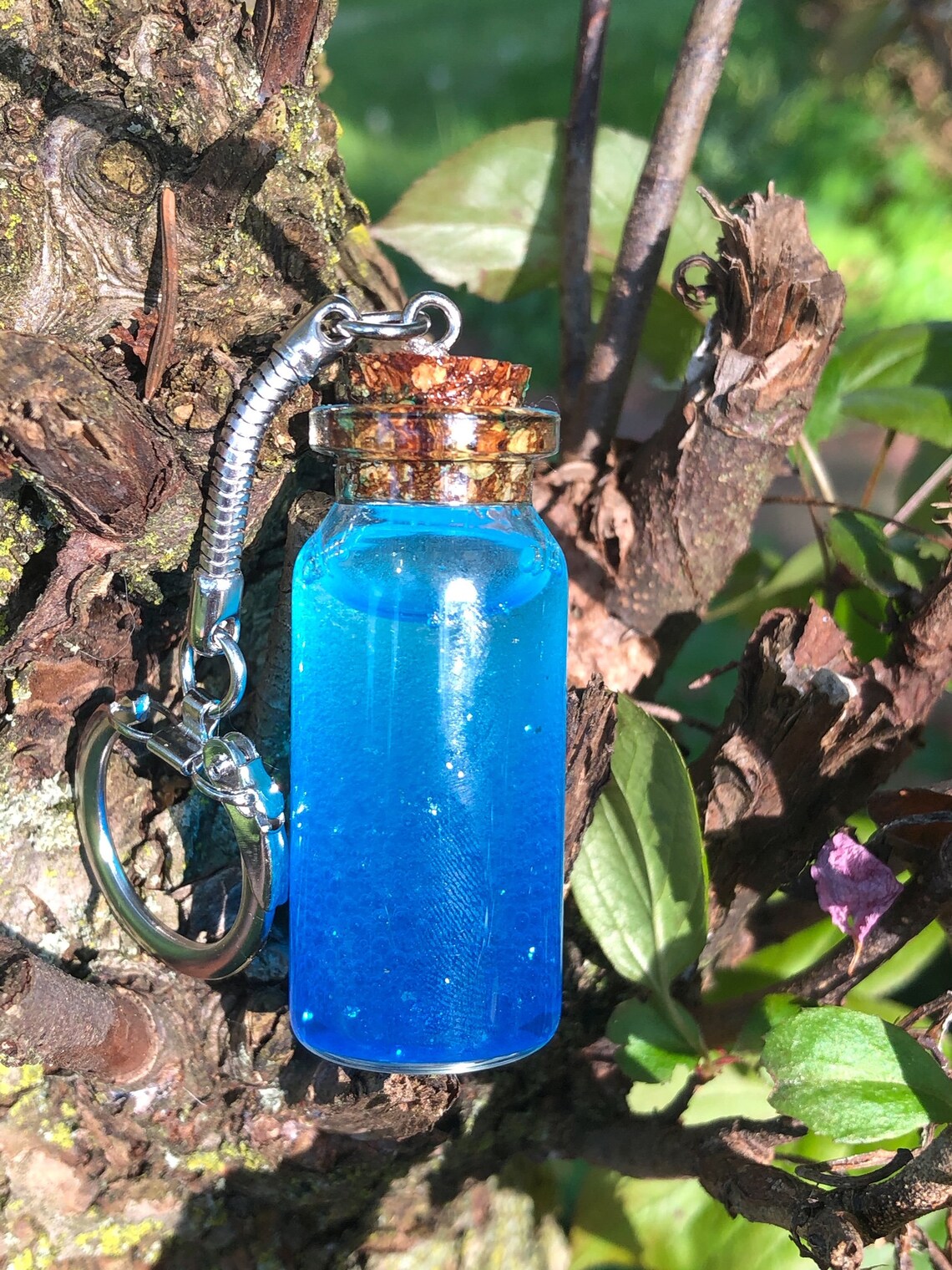 Mini bottle keychain Lava lamp bottle Mini Glass bottle Etsy