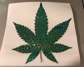 YetiTumblerWater BottleHomeLaptopComputerTruckCar Bumper Sticker Decal Marijuana Decal Di Cut Decal