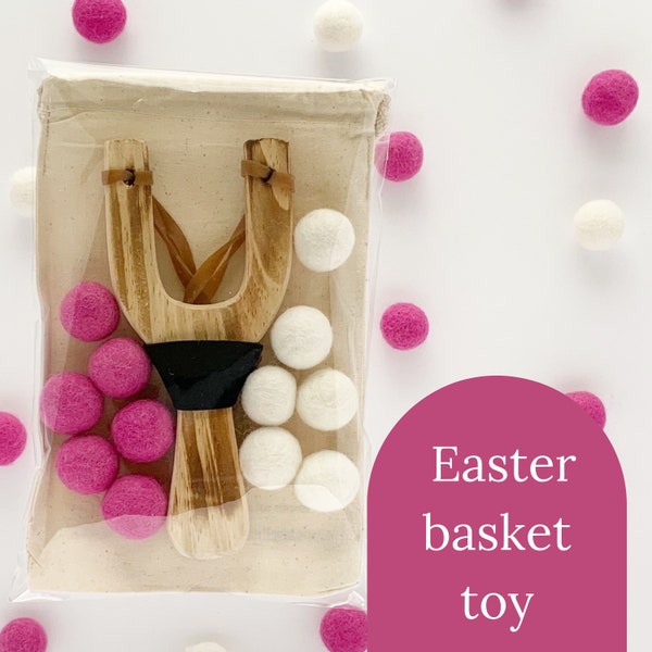 Easter Basket Stuffer For Boy Easter Gift For Teen Easter Basket Stuffer For Kid Easter Toy Wooden Slingshot Personalized Easter Gift