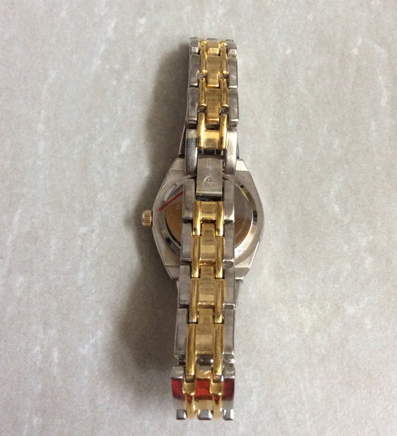 DISNEY Two-Tone Crystal Mickey Mouse Watch Having… - image 2