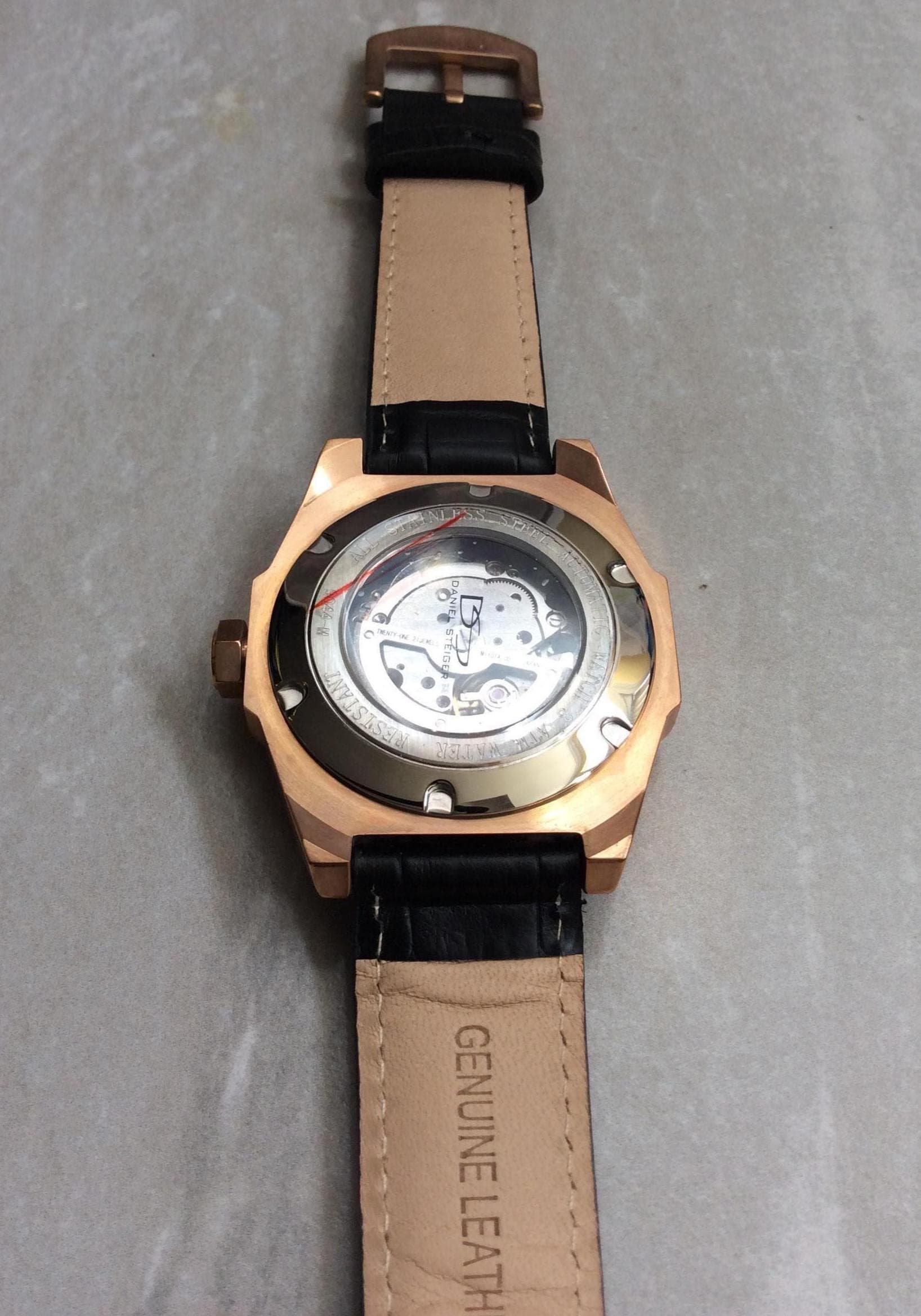 Stunning  Designer Daniel Steiger Rose Gold Watch Diplomat Men main image 2