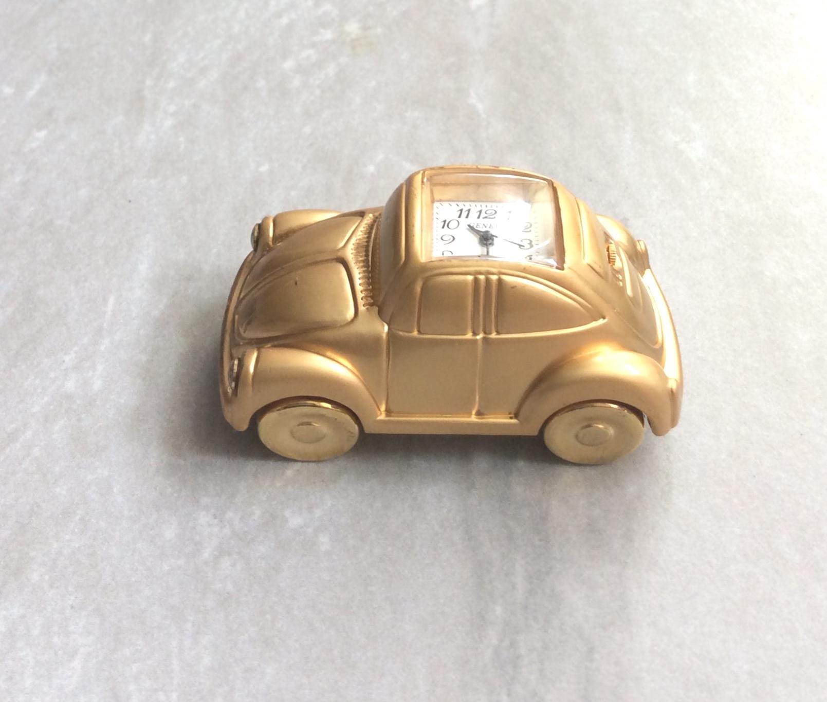 Vintage Geneva Gold VW Bug Car Clock, New in Box - Etsy