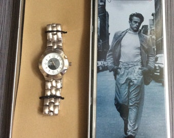 James Dean 50th Anniversary Women's Watch ~In Collectible Tin 2003 Brand New Un-Used Beauty!