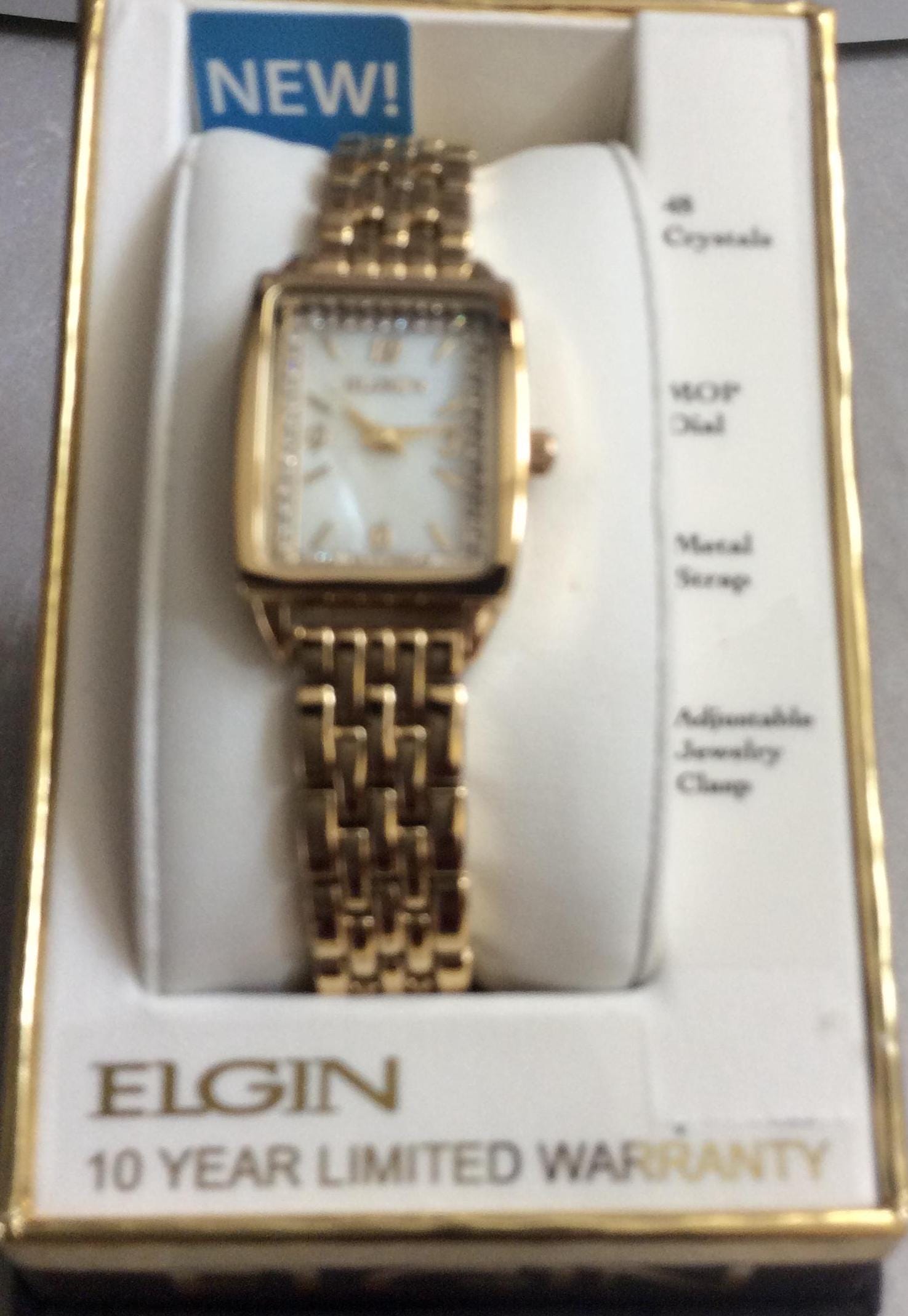 Elgin pearlized dial gold tone watch Watch Dial Pearl Elgin 17 Selfwinding 28.38mm Vintage Hands  main image 3