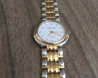Oleg Cassini Men s Watch Round White Dial With Index Hour