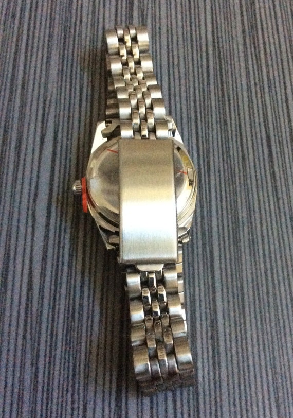 Swanson Women s Waterproof Watch Round Blue Dial on Silver Linked