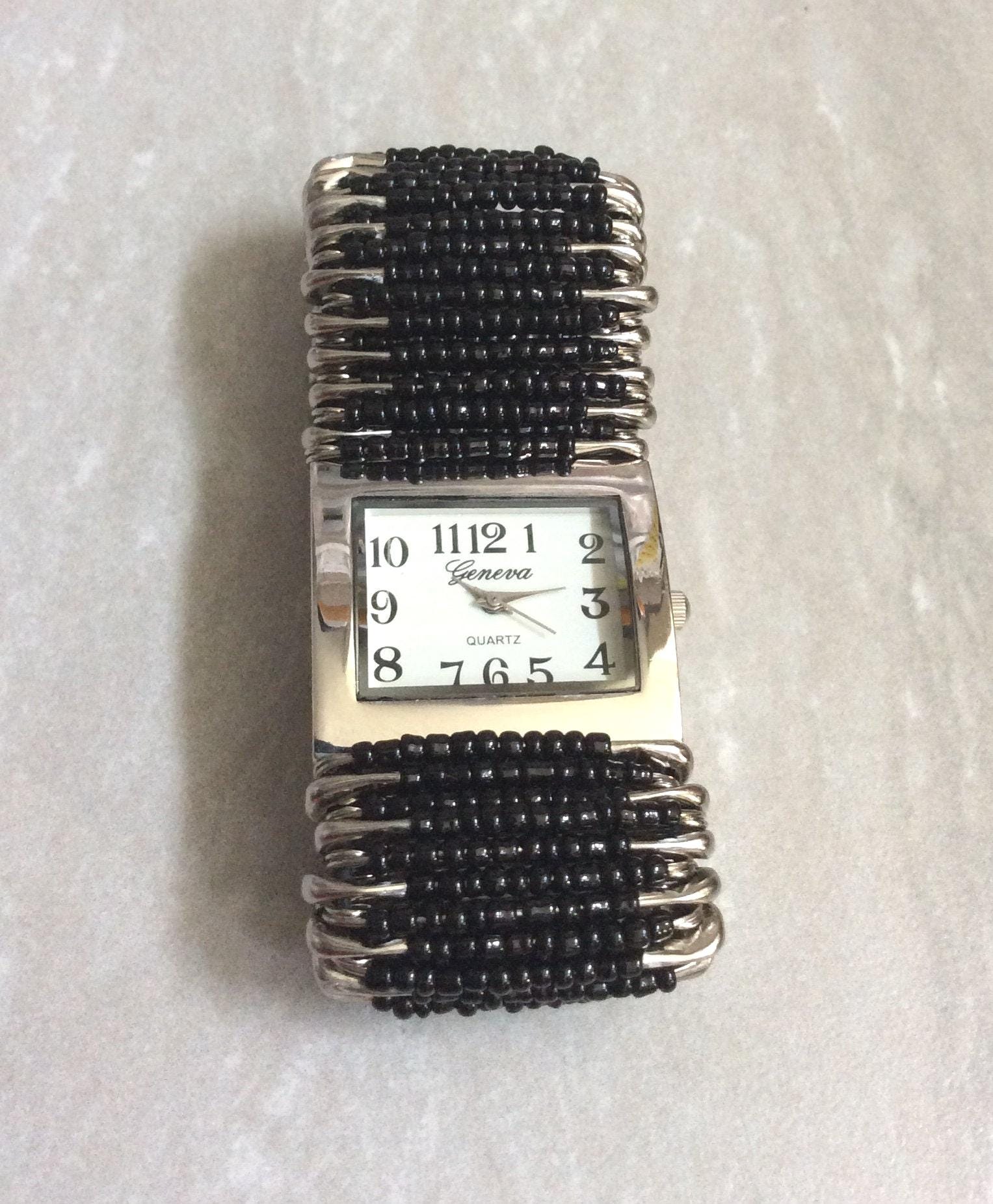 Geneva Silver Watch - Etsy