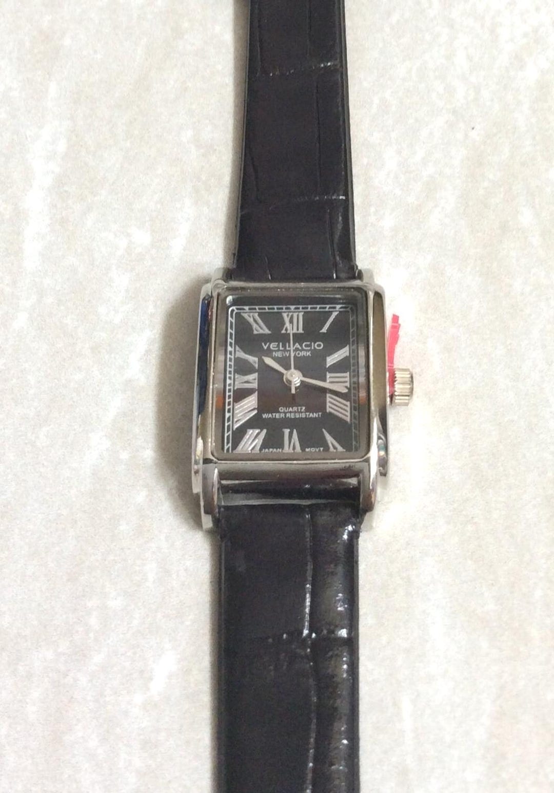 Women\'s Black Leather Band Watch w/Mirrored Dial Women main image 3