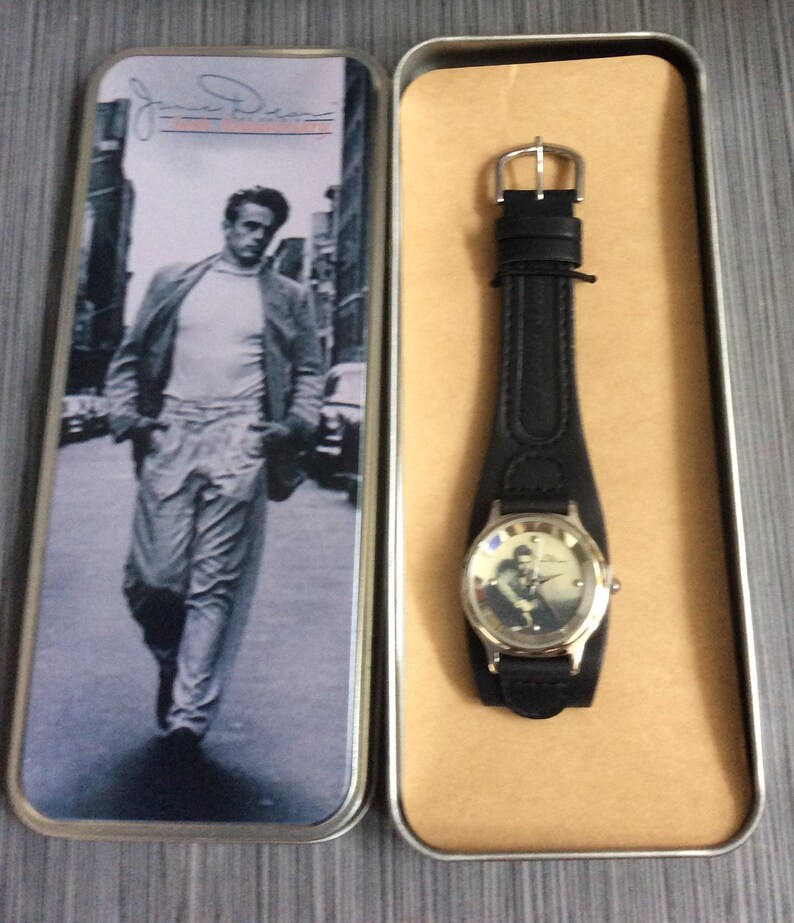 James Dean 50th Anniversary Women's Watch Round Beige Dial Etsy