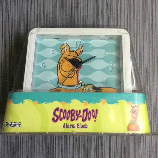 Scooby-Doo Character Alarm Clock with Light, Vintage item Perfect for Traveling Mint Condition in Original Packaging Rare Nice Gift Item!