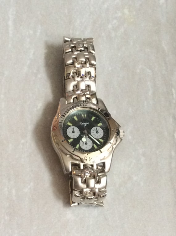 EXPOSE Men's Watch having a Round Green Dial Index