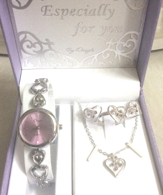 Rotary Women\'s Watch And Heart Necklace Set In Box Vintage Rotary Women main image 4