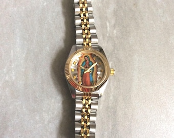Vintage Miykon Guadalupe Watch, Two-Tone Stainless Steel Band