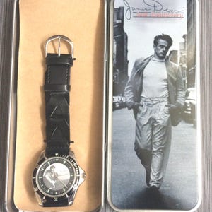 James Dean 50th Anniversary Watch ~In Collectible Tin 2003 Un-Used Brand New Beauty!