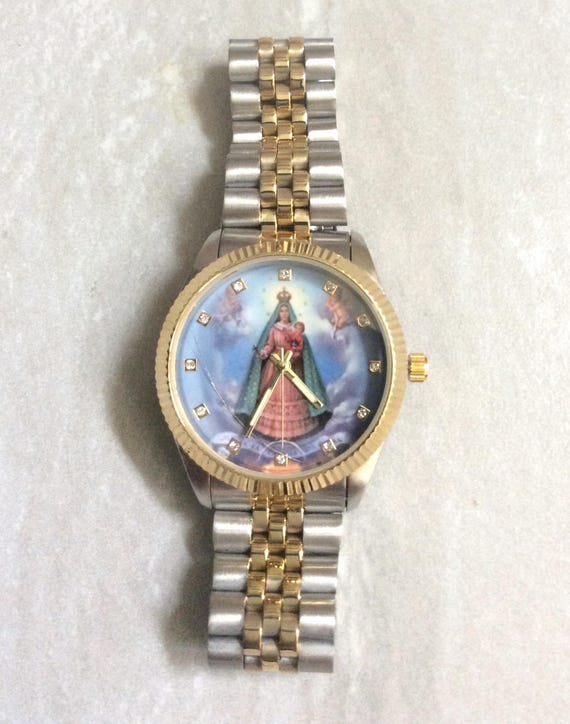 Sky B crystal watch cover -Rose Gold Rolex Sky-Dweller on Leather Watch Strap - Rubber B main image 4