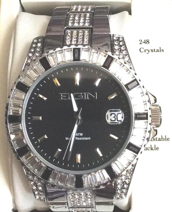 Vintage Elgin Analog Wristwatch Silver-Tone Round Dial Metal Bracelet m_695ab2fa21bd42fea48728f6.jpg main image 3