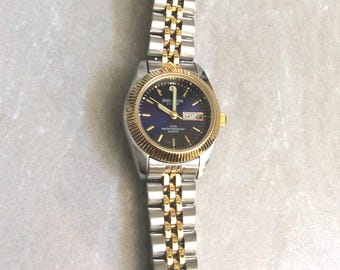 Swanson Mens Presidential Gold Silver Watch Works New Batterg SWANSON Men main image 3