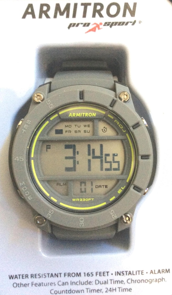 Armitron, Men s Digital Sport Watch, Black, Water Resistant 330 Ft - com