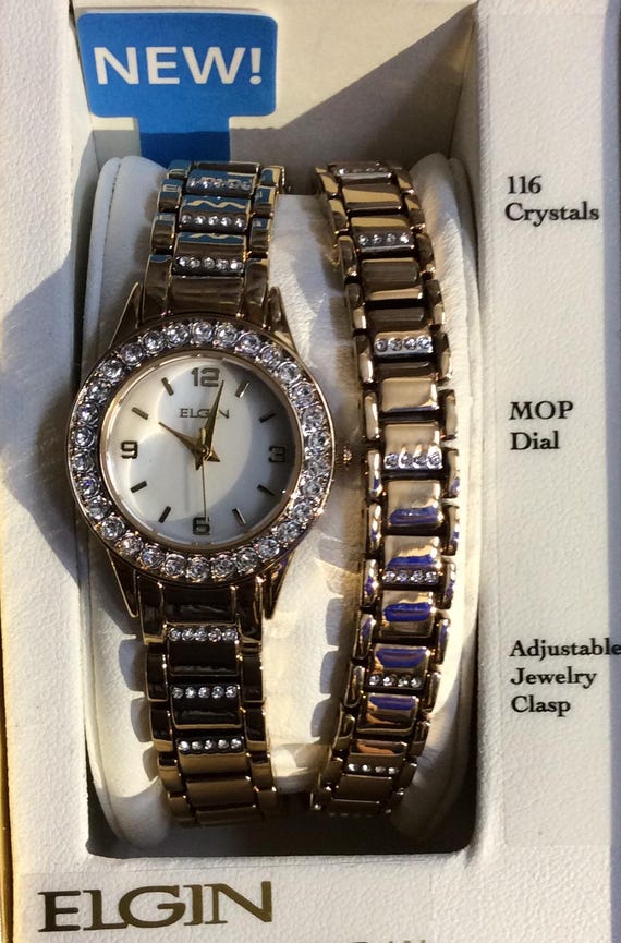 Elgin crystal watch hotsell