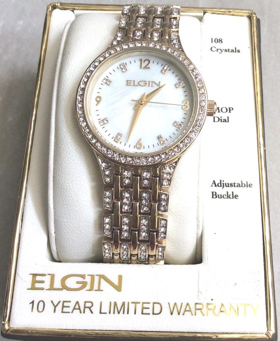 ELGIN 108 Crystal Gold Women display picture 3