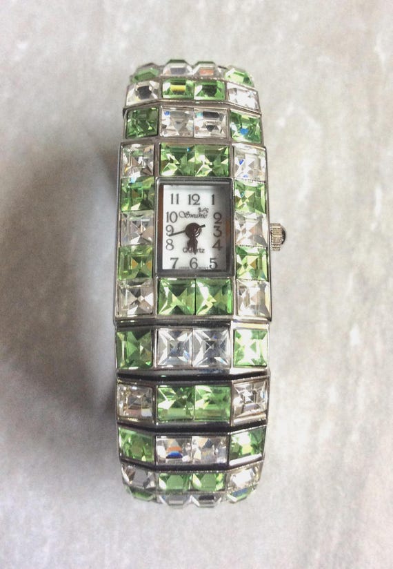 Women\'s Silver Analog Rectangle Crystal Decorated Bezel Numerals Bracelet Watch Silver Watch With Bracelets Women - Shop on Pinterest main image 3