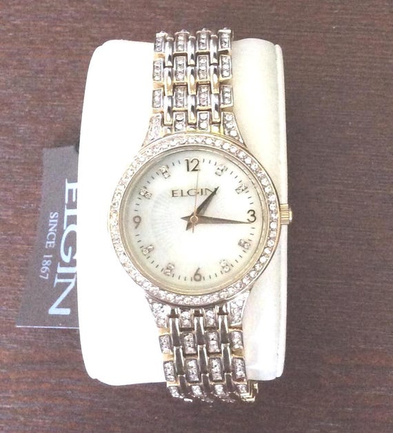 Elgin Vintage Gorgeous Gold Women\'s Watch Elgin Tulip Gold Watch ? This vintage Elgin Quartz Watch  main image 4