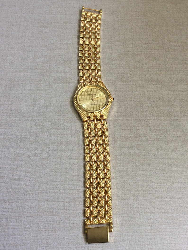 Vintage Men's High Quality Oleg Cassini Watch Gold Nugget | Etsy