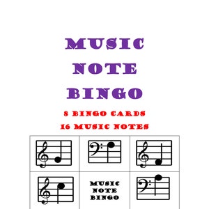Music Note Bingo
