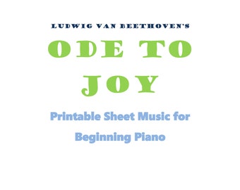 Ode to Joy for beginners