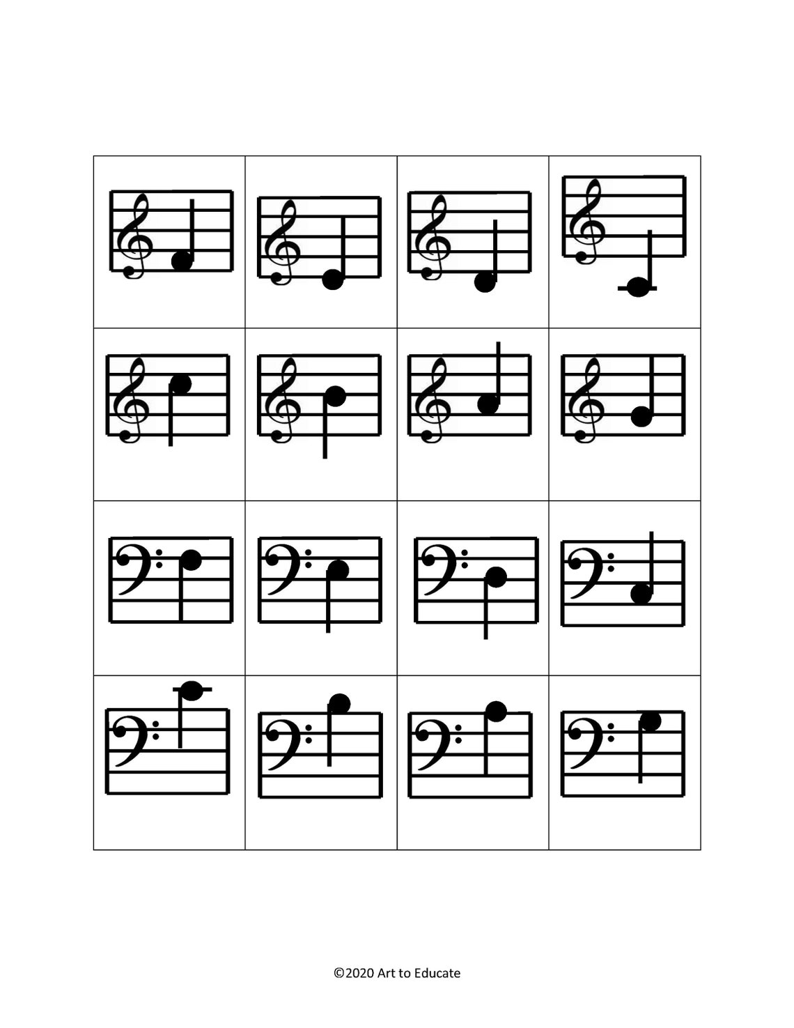 Music Note Bingo Etsy