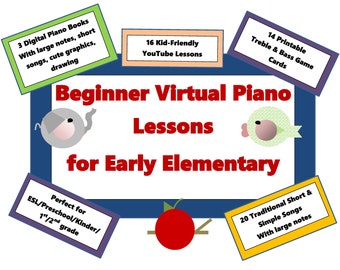 Beginner Virtual Piano Lesson Bundle