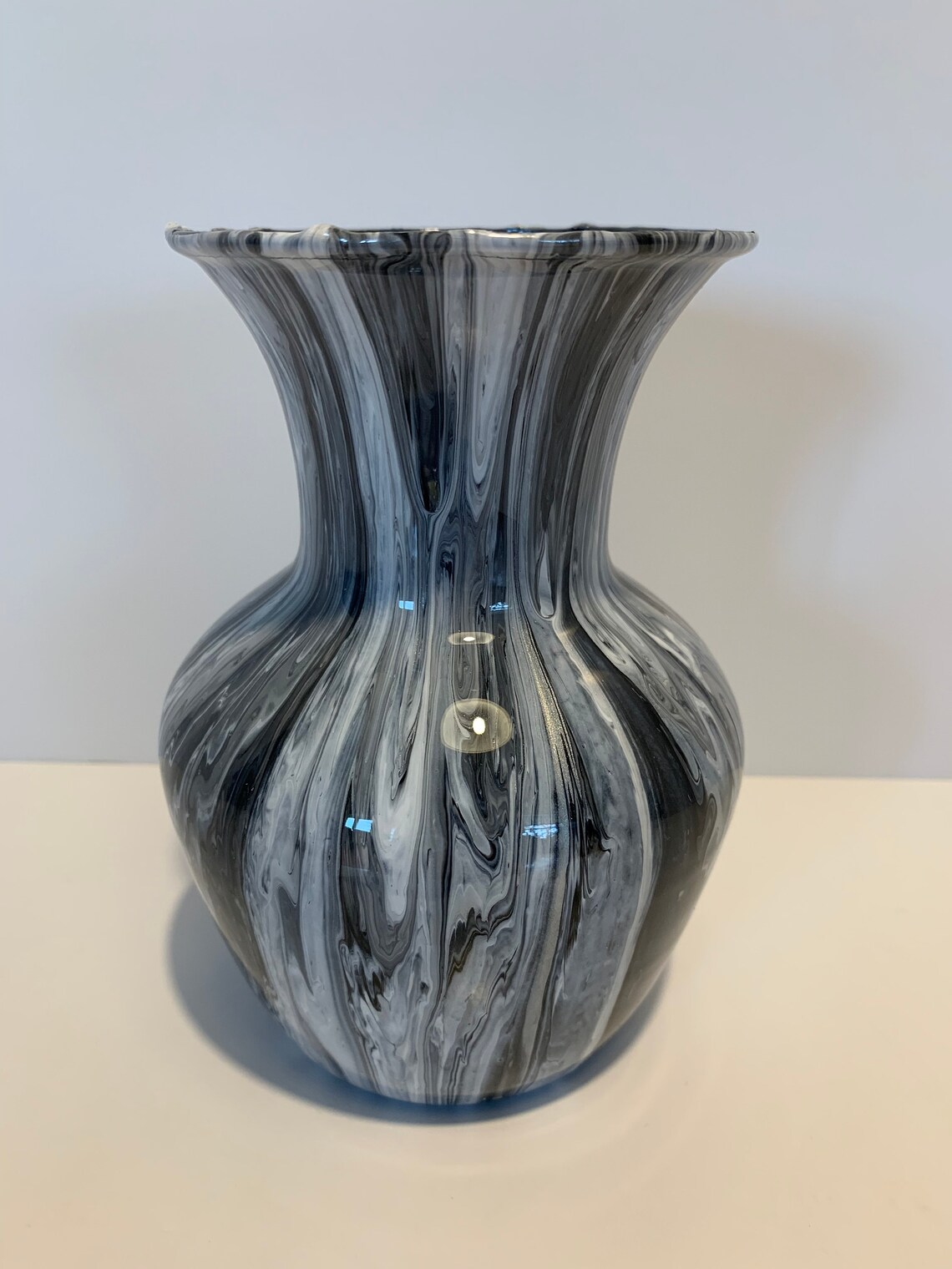 Acrylic Pour Glass Vase Home Decór Acrylic Art Glass | Etsy