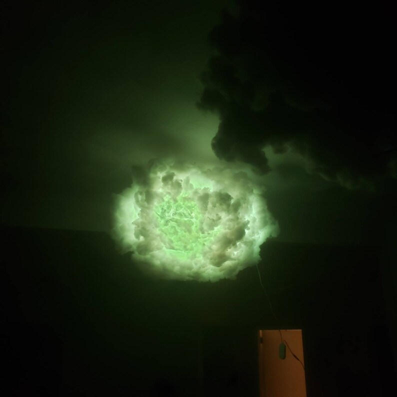 Cloud LED Night Light Ceiling Lamp Bedroom Nursery Bluetooth 3D Hanging