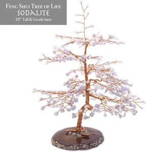Feng Shui Tree of Life with Sodalite Gemstones
