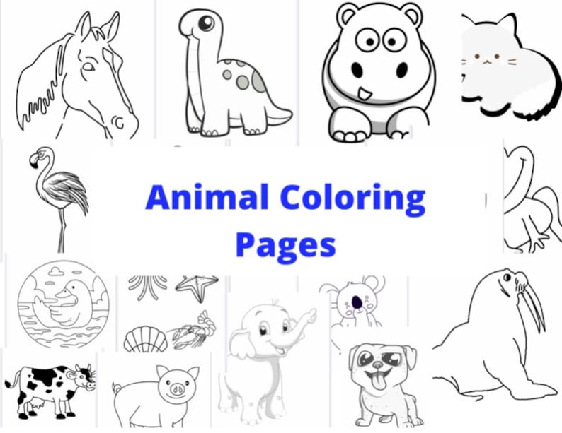 10 Printable Animal Coloring Pictures for Creative and Educational Fun