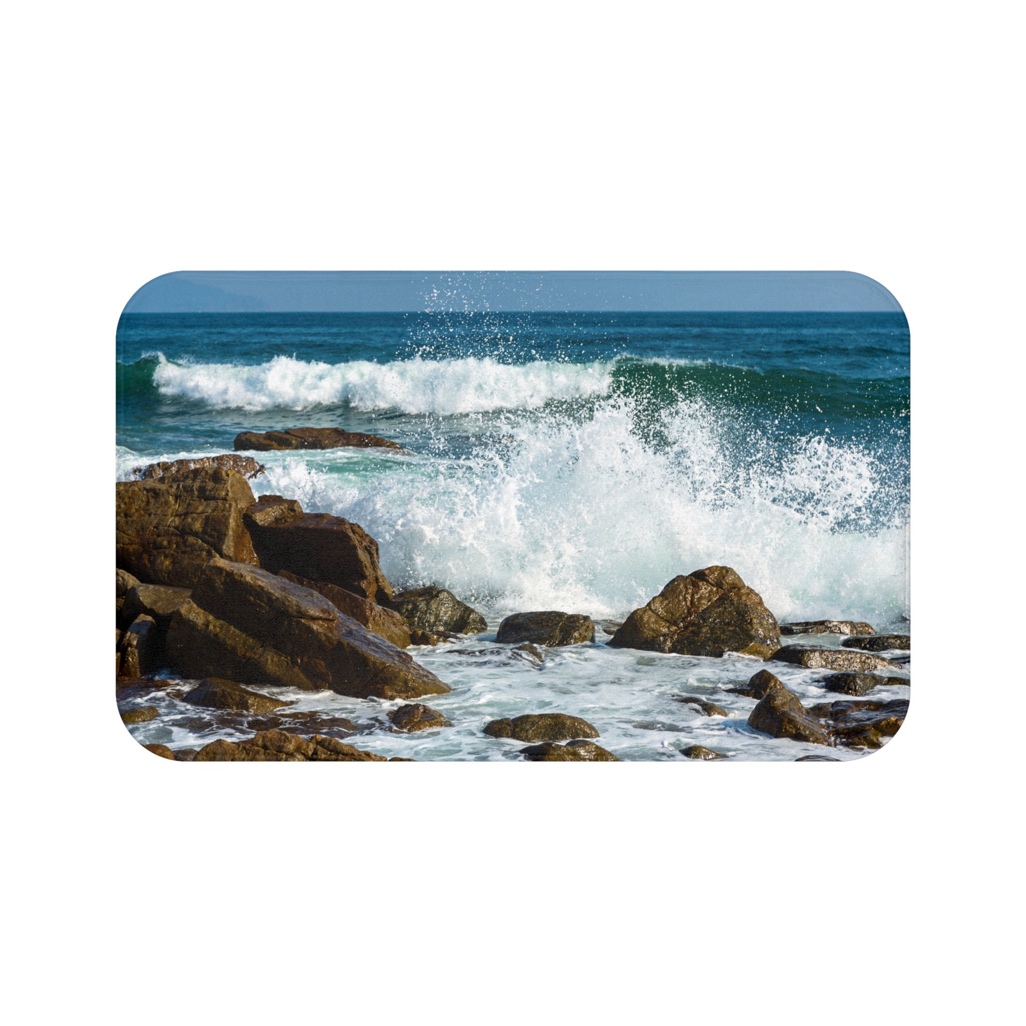 Caribbean Waters - Bath Mat — Beach Surf Decor by Nature
