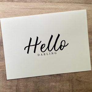 Hello Cards, Hello Sunshine, Hello Lovely, Hello Handsome, Hello Gorgeous, Hello Darling, Ermutigungskarte