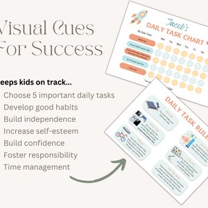 Editable Daily Task Chart Kids Task Chart Task Chart Printable Special ...