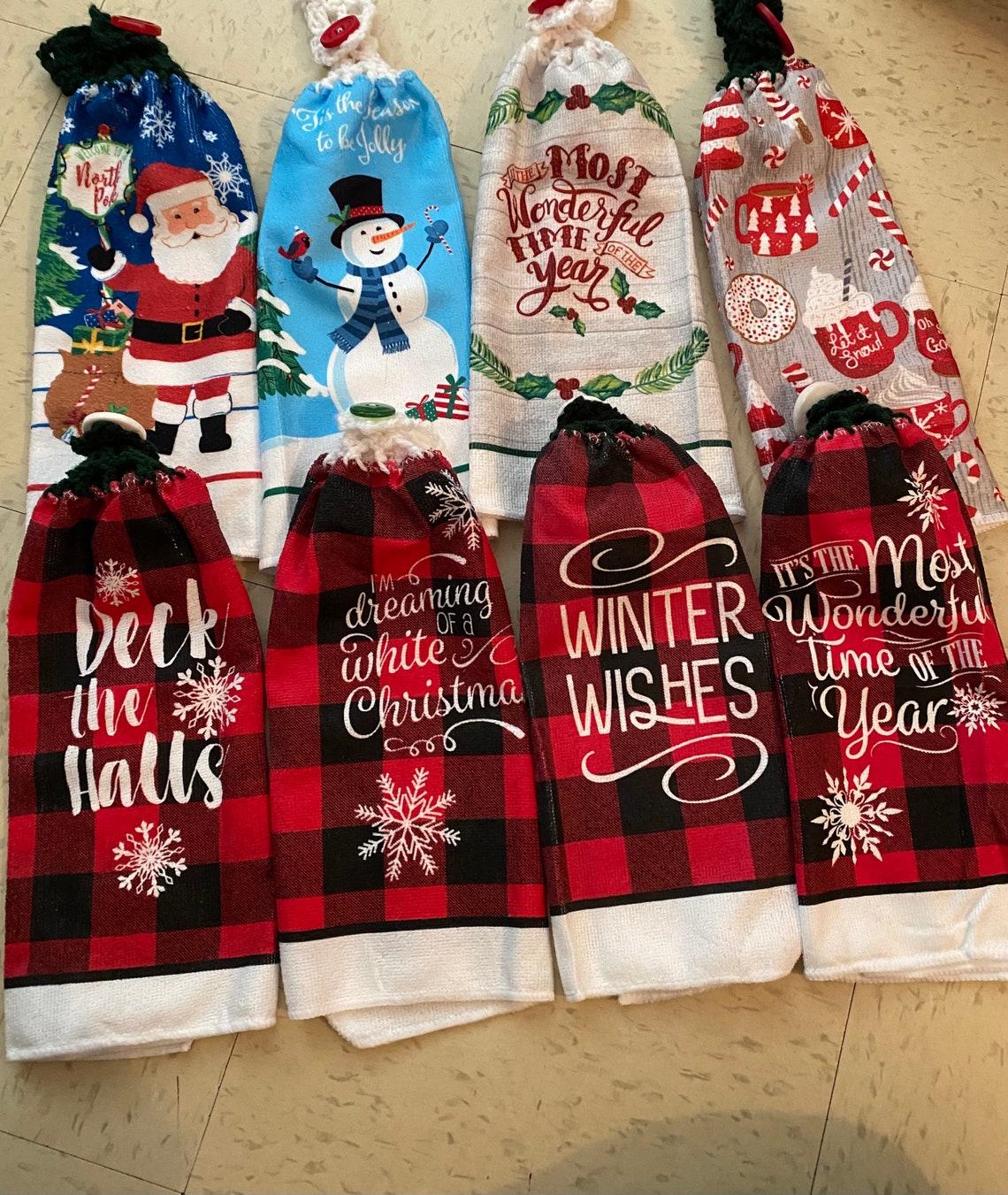 Christmas Hand Towels Etsy