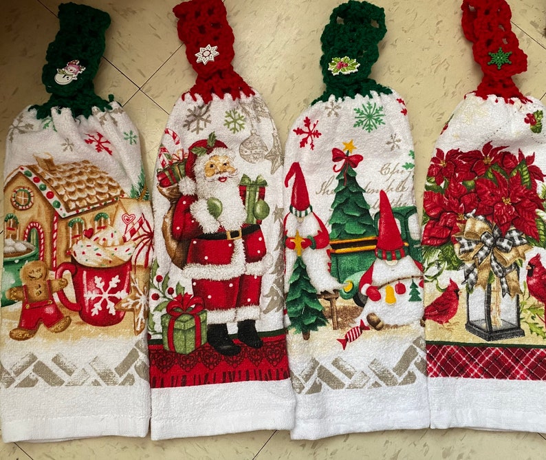 Christmas Hand Towels Etsy