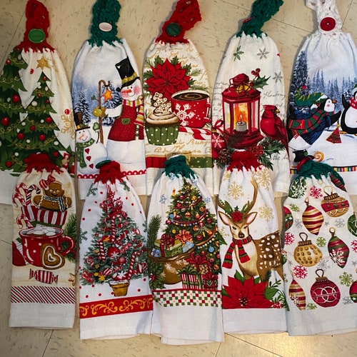 Choose Any Two Christmas Kitchen Towels Gift Set of 2 Etsy