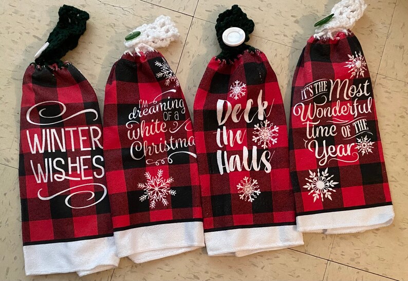 Christmas Hand Towels Etsy