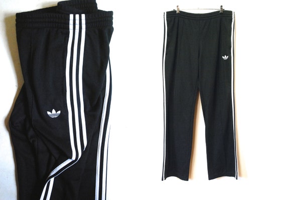 mens all black adidas track pants