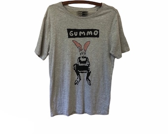 Hand Painted Gummo Movie T Shirt, Chloe Sevigny Cult Classic Film Mens Americana Grey Unisex Tee Wearable Art Size M