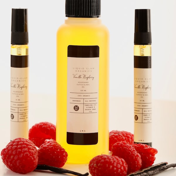 Liquid Gold Nourishing Cuticle Repair Oil- Vanilla Raspberry 10ml or 120ml