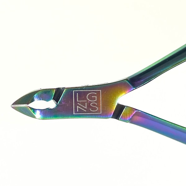 NEW! Precision Cuticle Nipper/Stainless Steel/Sterilizable- Prism Chameleon Color