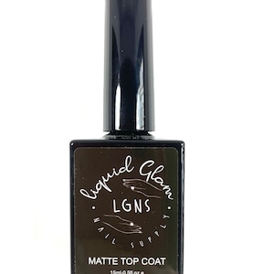 LGNS No Wipe Matte/Velvet Gel Top Coat Soak Off Gel Polish
