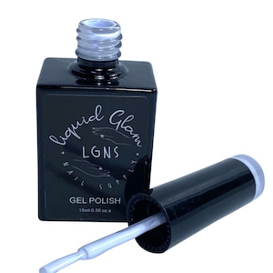 LGNS “White Out” One coat coverage White Gel Polish color Soak Off Gel Polish