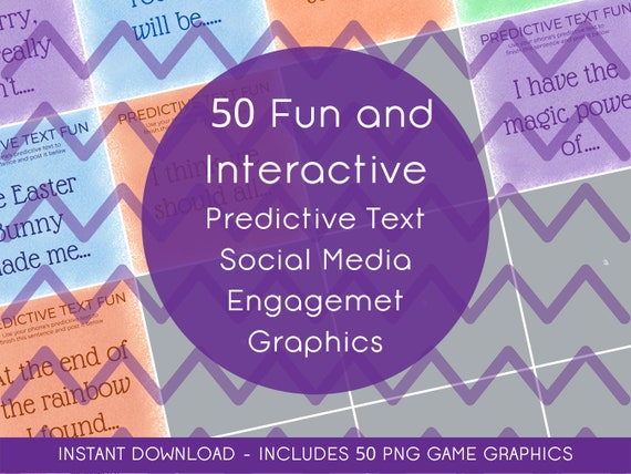 Predictive Text Game Instant Download Digital Download | Etsy