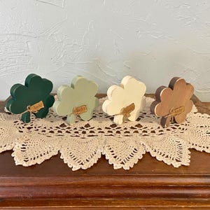 Wood Shamrock Shelf Sitter, Clover, St. Patrick&#39;s Day Decor, St. Patrick&#39;s  Day Tiered Tray, St. Patrick&#39;s Day Gift, Irish Decor